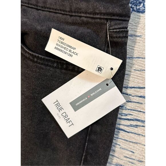 NEW WITH TAGS Beautiful TRUE CRAFT Black MOM JEANS Pants Size 18WR Relaxed Com - Picture 4 of 9